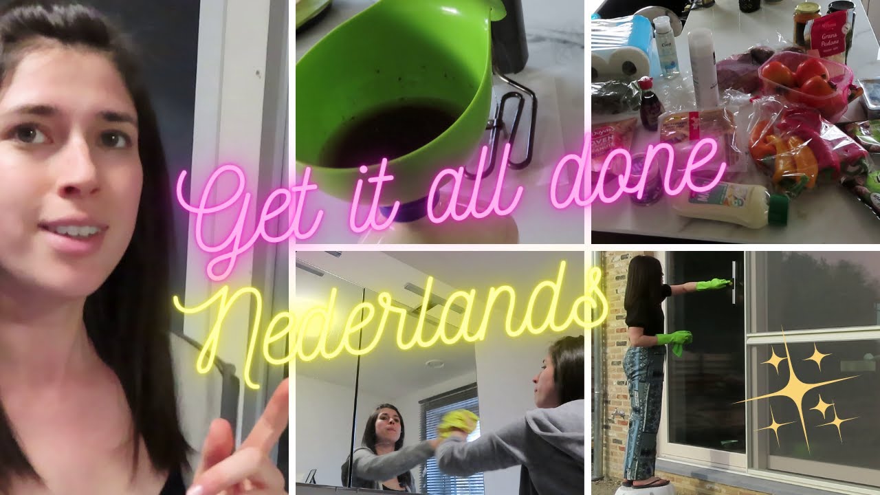 Get it all done with me Nederlands // boodschappenhaul // cleaning