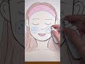 【ASMR】目も耳も癒されるフェイシャルケアFacial Care☘️✨#asmr #shorts #facial #drawing #paper