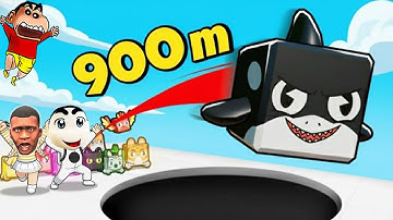 SHINCHAN NOOB vs PRO vs HACKER in THROW A PET ROBLOX with FRANKLIN & CHOP | DREAM SQUAD