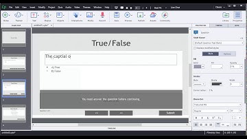 Adobe Captivate 9 True/False Quiz Demo