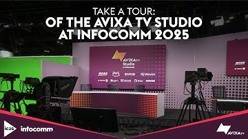 Take a tour of the AVIXA TV Studio at InfoComm 2025!