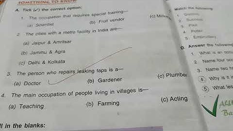 Social Science Class 3rd Chapter 6 Learning about works(Part3)