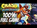 Crash Bandicoot (PS4) - Gameplay Walkthrough 100% Complete All Boxes, All Gems, All Relics FULL GAME