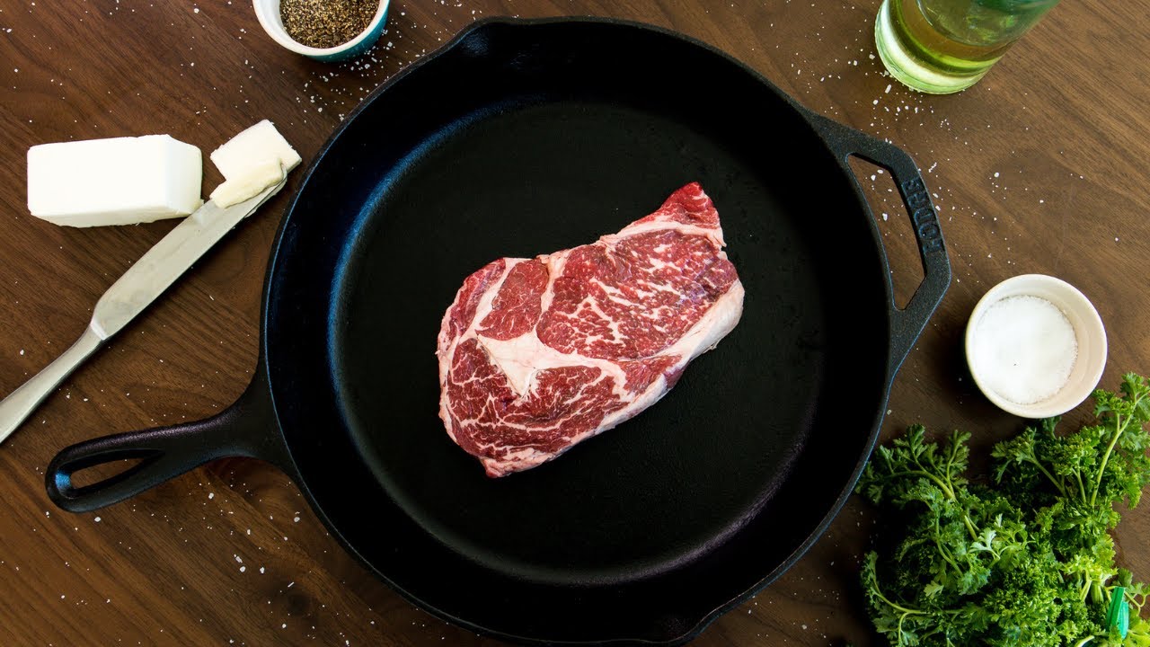 Juicy Cast Iron Skillet Steak - Chef Alli