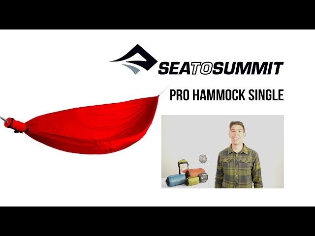 Sea To Summit Pro Single Hamac cyclocamping résistant en Nylon ripstop