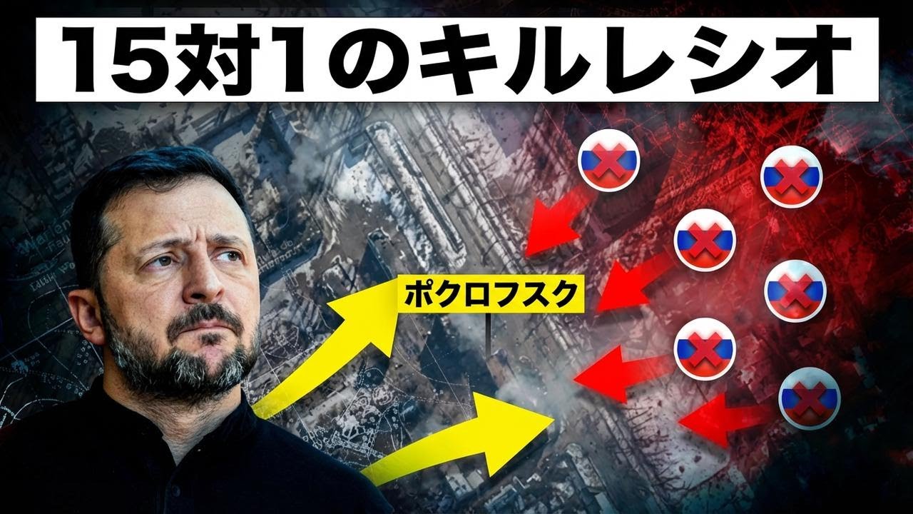 ポクロフスクでロシア軍が15対1の損害!? プーチンの衝撃的大敗