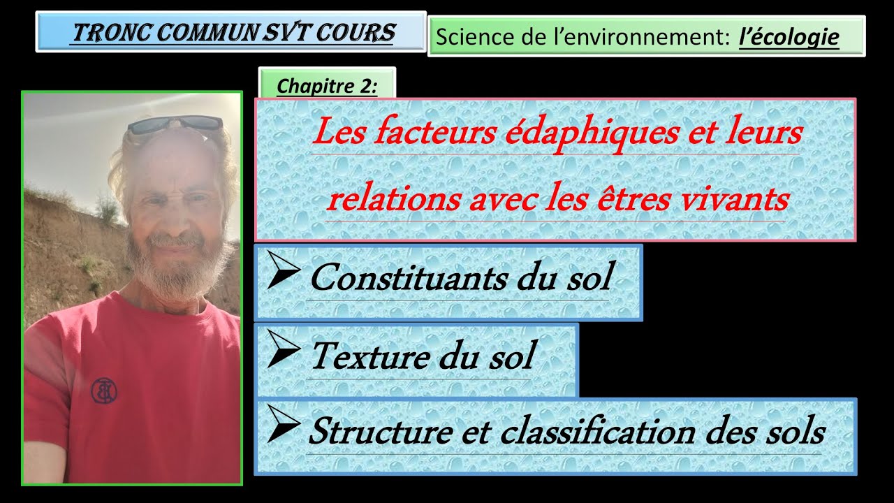 les facteurs édaphiques