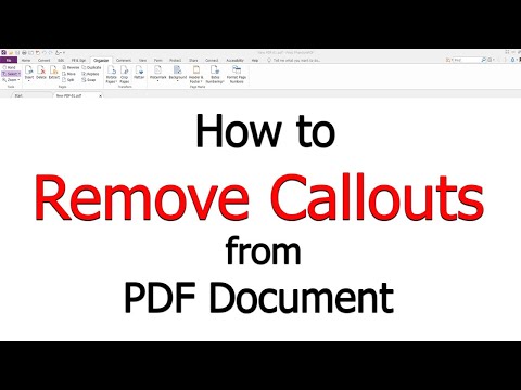 How to Remove Callouts from PDF Document in Foxit PhantomPDF