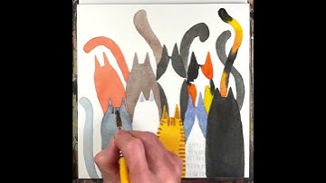 How to Watercolor Cats