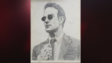 Drawing Matt Murdock (Charlie Cox) from Netflix