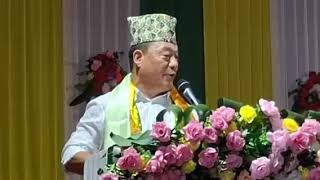 GJM founding chairman Mr. Bimal Gurung addressed his supporters 