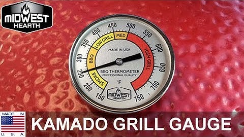 Midwest Hearth Kamado Thermometer Gauge - Made in USA