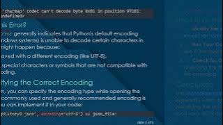 How to Fix UnicodeDecodeError When Opening JSON Files in Python
