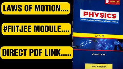 #fiitjeemodulespdf--Laws Of Motion | FIITJEE MATERIAL,#howisfiitjee