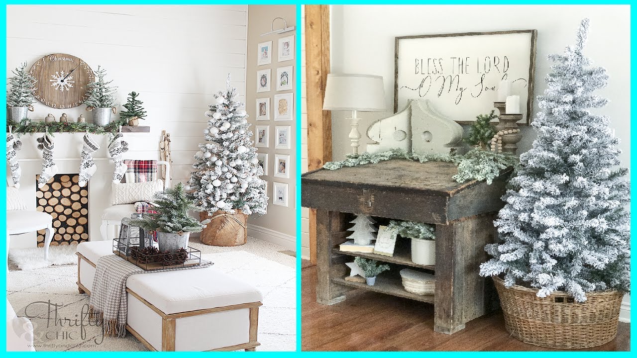 41+ Cozy And Wonderful Rustic Farmhouse Christmas Decorating Ideas - Youtube