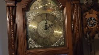 Ima show how to wind a chain driven grandfather clock