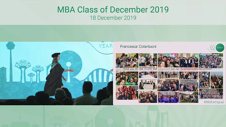 MBA Graduation December 2019 - Awarding of the diplomas