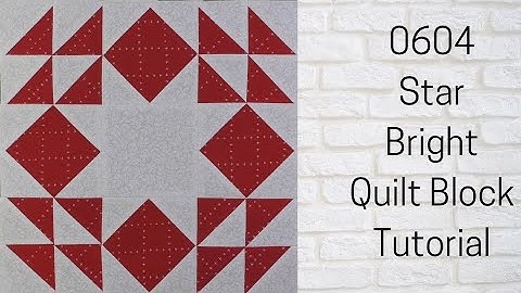 0604 Star Bright Quilt Block Tutorial | Block of the Day 2023 | My Quilt of Valor Block #20