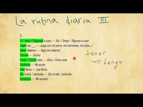 3 Daily Routine (La Rutina Diaria) Part 3: Afternoon & Evening