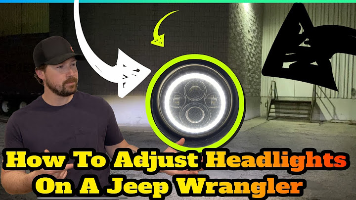 How to adjust headlights on a jeep wrangler