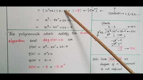 Q5-Ex2.3-Give examples of polynomials p(x), g(x), q(x) and r(x) which satisfy the division algorithm