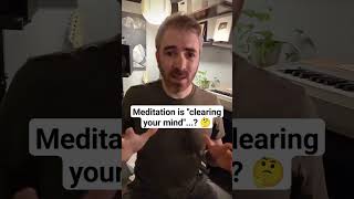 Is meditation clearing your mind heres a quick and easy anxiety tip meditation mindfulness