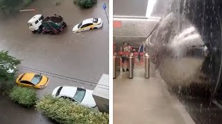 Залповый ливень затопил Москву