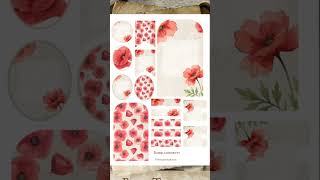 Details Freebie ~ Poppy Tags printable #cottagecore #papercrafts #journal #vintagenorah Guide