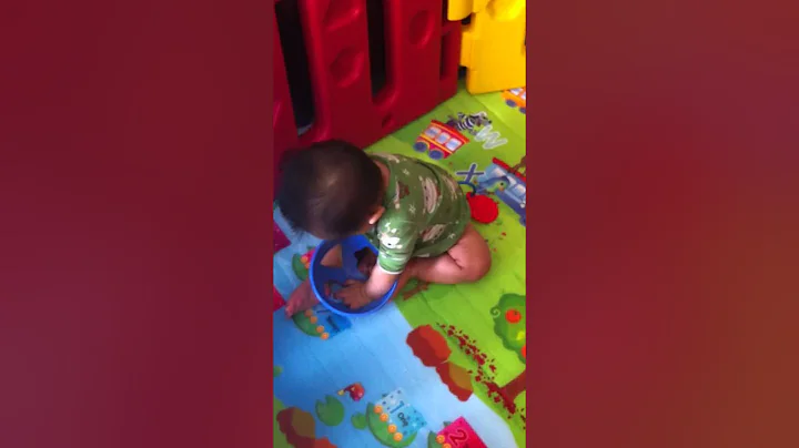 Isaac Gerard Chong in his new Play Yard