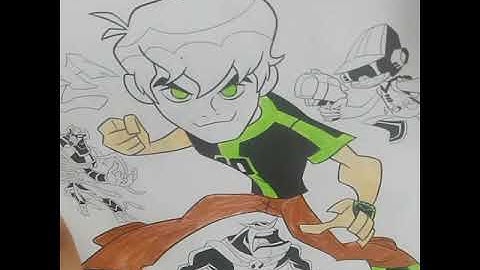BEN 10 COLOURING PART-4 💕☺️