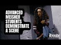 Advanced meisner students demonstrate a scene in the meisner technique  warning graphic language