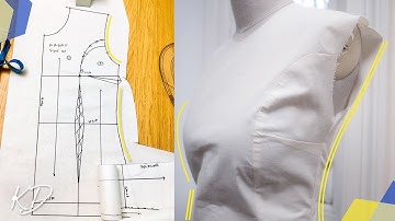 HOW TO: ADD PRINCESS SEAM & SIDE DARTS TO FRONT OF BASIC BODICE | KIM DAVE
