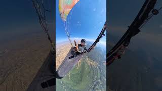 Girl Eating Baguettes While Paragliding