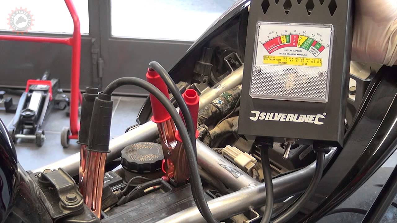 Έλεγχος & συντήρηση μπαταρίας (Motorcycle battery test)