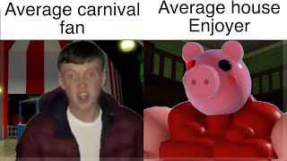 Average Fan Vs Average Enjoyer Roblox Piggy Meme