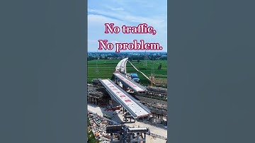 The Genius Way They Built a Bridge Without Stopping Traffic.