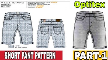 Optitex Short Pant Tutorial |Sport Dress Tutorial | Bermuda Short Pant Pattern | Bangla Part = 1