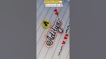 Drop a Comment of your name 💕🥰 #signature #calligraphy #writing #art #viralshort #shorts #youtube