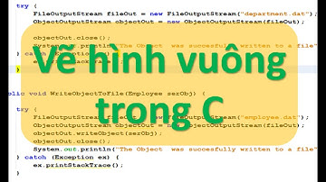 Lập trình C - Bài tập dùng vòng lặp vẽ hình vuông đặc, rỗng