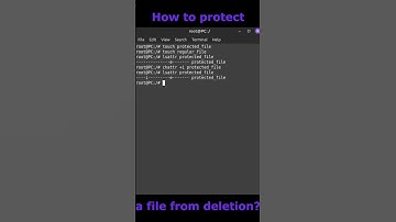 How to protect a file from deletion? #shorts #linux #tutorial #it #asmr