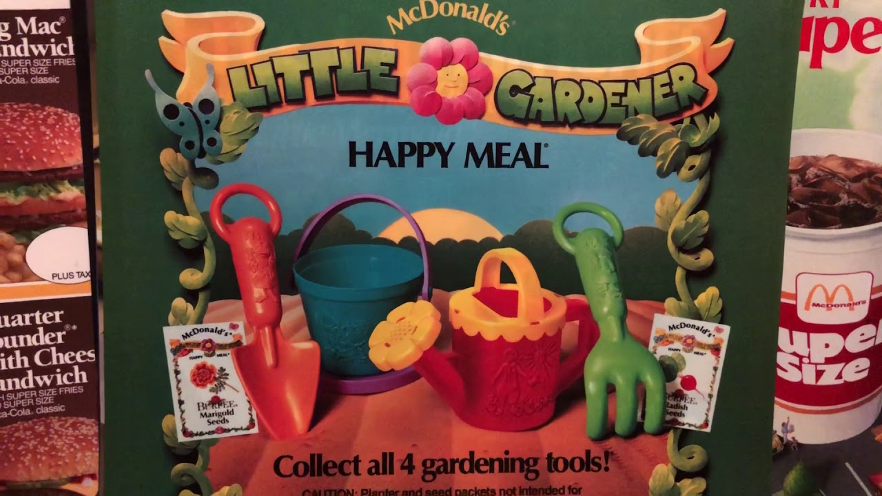 Details about   McDonald's Set Of 4 Little Gardener Happy Meal Toy 1988  t5064 