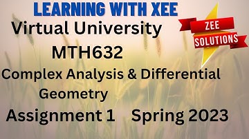 MTH632 Assignment 1 spring 2023 Virtual university of Pakistan