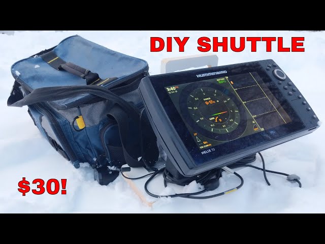 DIY Humminbird Helix Ice Shuttle for $30! 