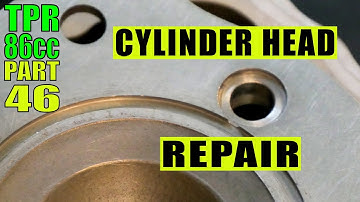 Top Performance 77/86 Cylinder Head Repair : Filling & Inserts For Broken Walls : TPR 86cc : Part 46