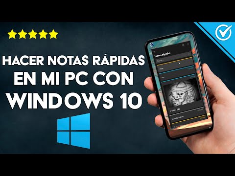 ¿Cómo hacer notas rápidas en mi PC WINDOWS 10? - Creando tus post-it