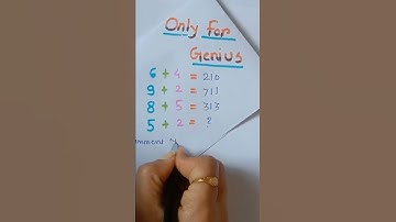 maths puzzle Math puzzle #shorts #puzzleMath puzzle #shorts #puzzle only for Geniusmaths puzzle Math
