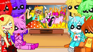 Smiling Critters with Miss Delight React To Dark Origin of Miss Delight II Naomi 🐰