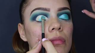 Step-by-Step Client Makeup Tutorial | Glitter Cut Crease