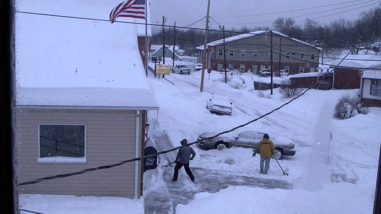Time Lapse of the snow storm Jonas 2016 YouTube