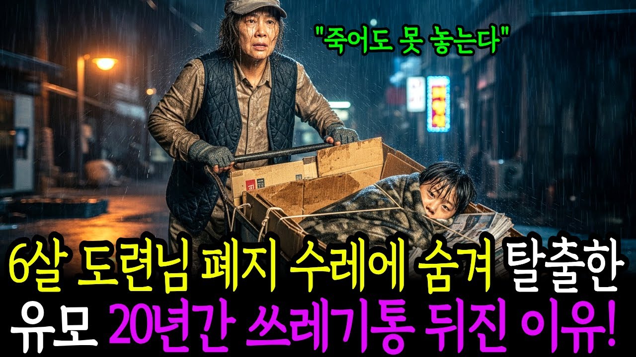 하루아침에 고아 된 6살 재벌집 도련님 폐지수레에 숨겨 야반도주한 지혜로운 유모,20년 간 쓰레기통 뒤진 이유|노후사연|